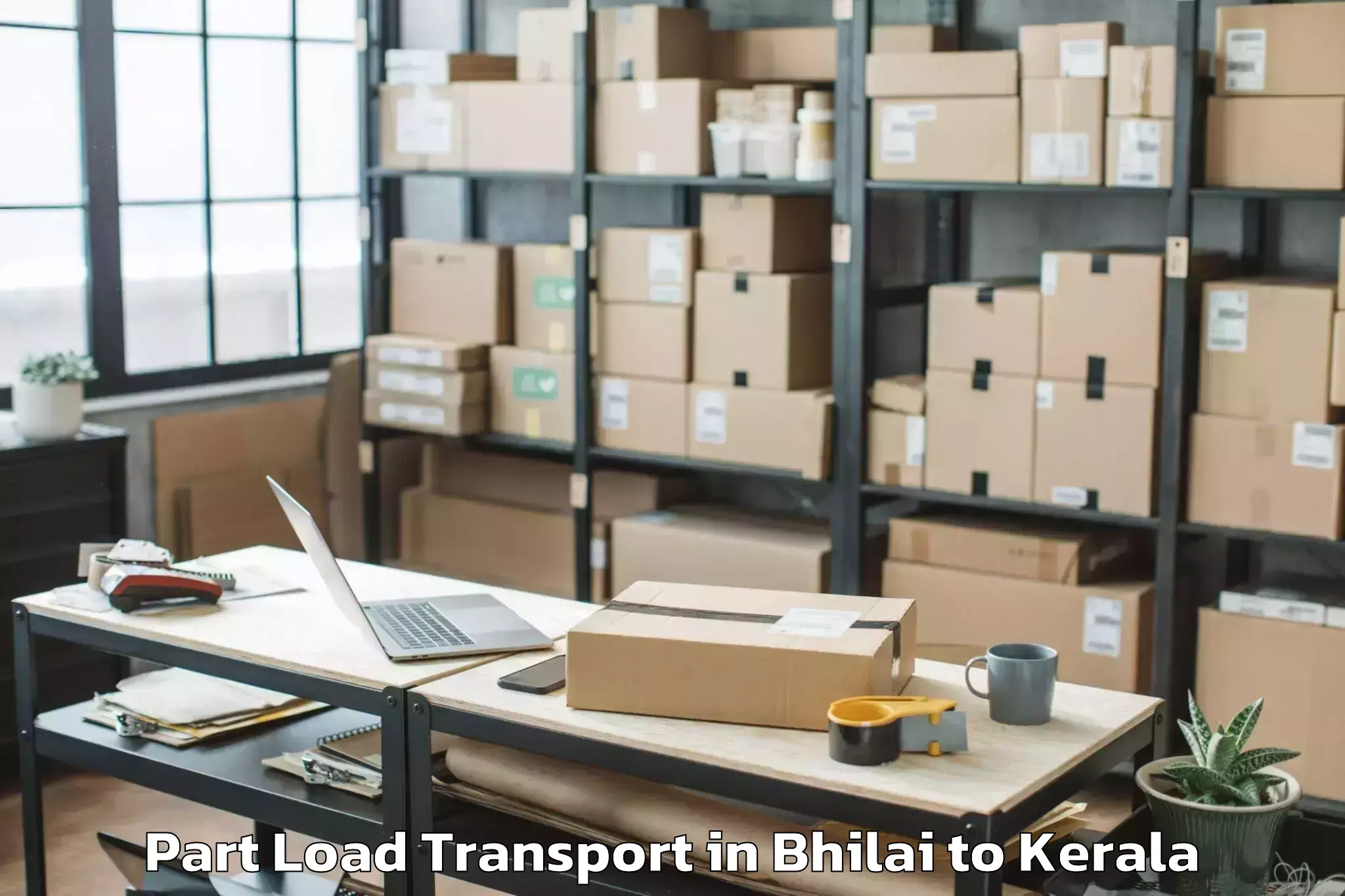 Professional Bhilai to Puthukkad Part Load Transport